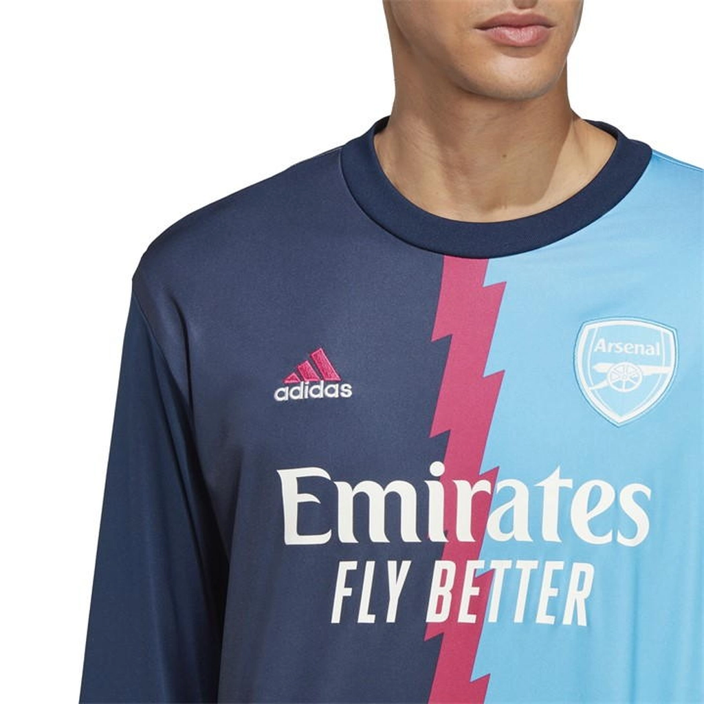 Adidas Originals Arsenal Pre Match Sweater 2022 2023 Adults - Blue